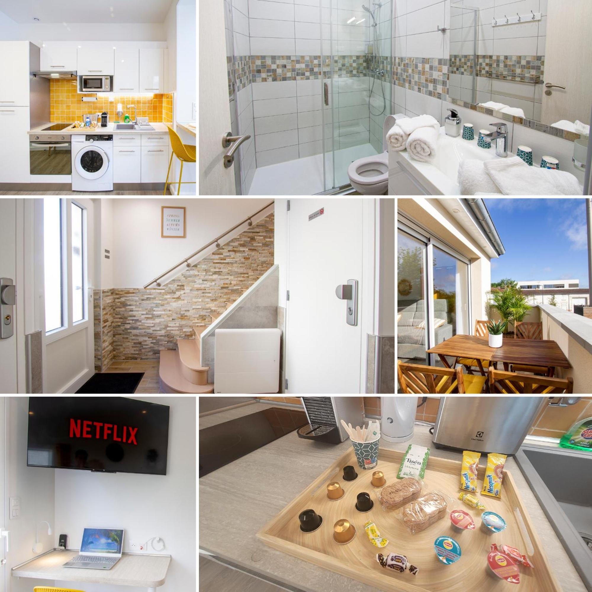 Soleil D'Ete - Netflix & Wifi - Balcon - Climatisation - Parking Gratuit - Check-In 24H24 - Emplacement Velos - Goodmarning ชาลงส์-อ็อง-ชองปาญ ภายนอก รูปภาพ